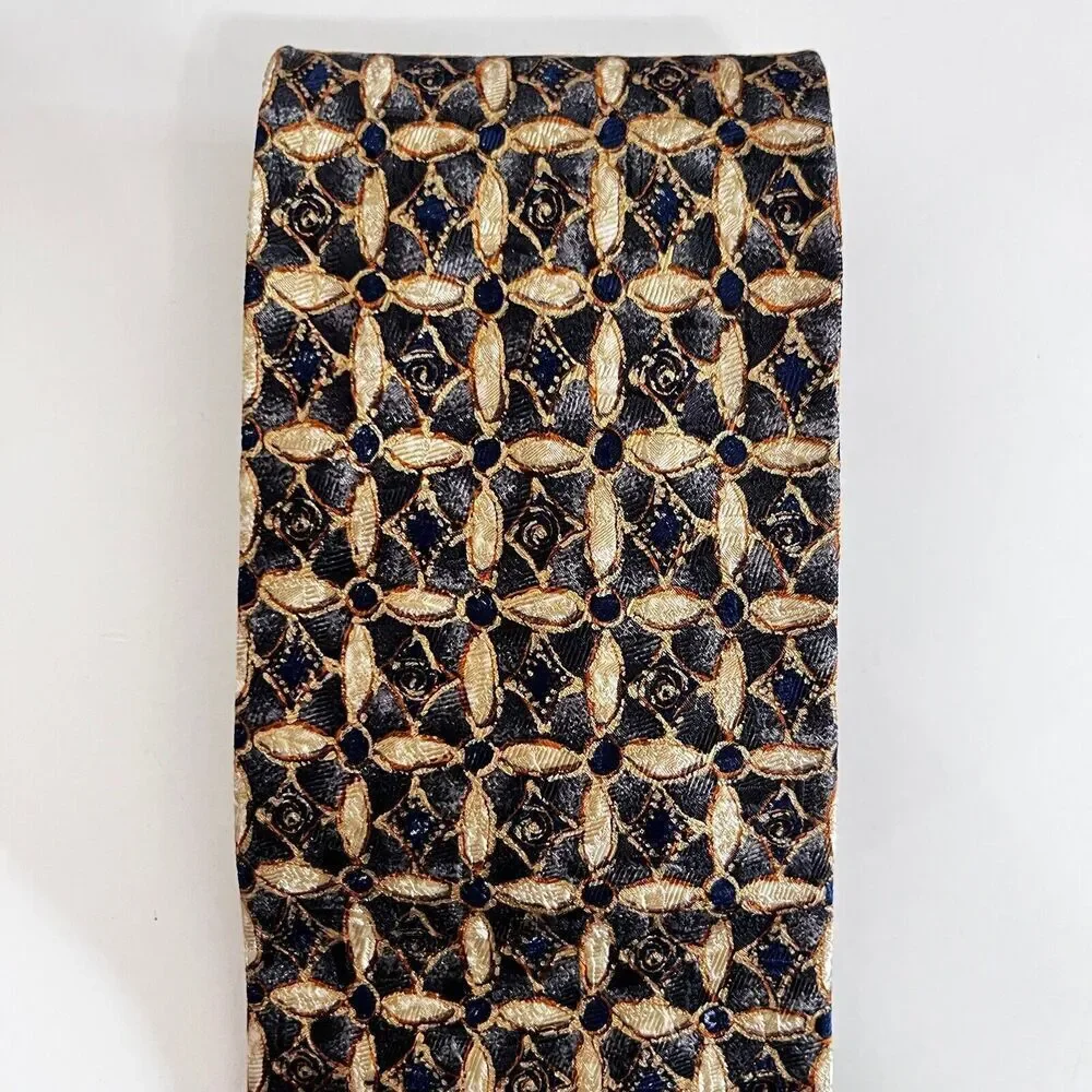 Ermenegildo Zegna 100% Silk Tie Made in Italy Men's